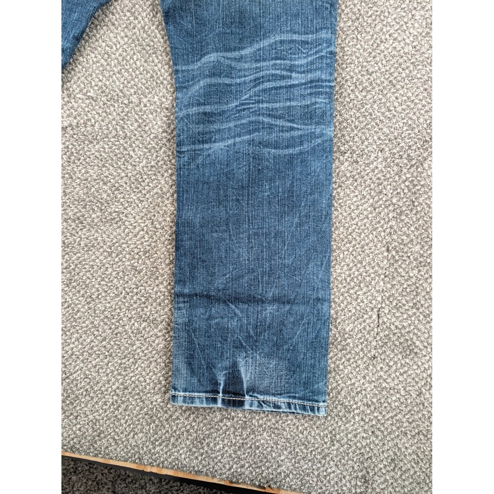 BKE Tyler Straight Leg Jeans Mens 34R Medium Wash Denim Stretch Blue - Picture 15 of 16